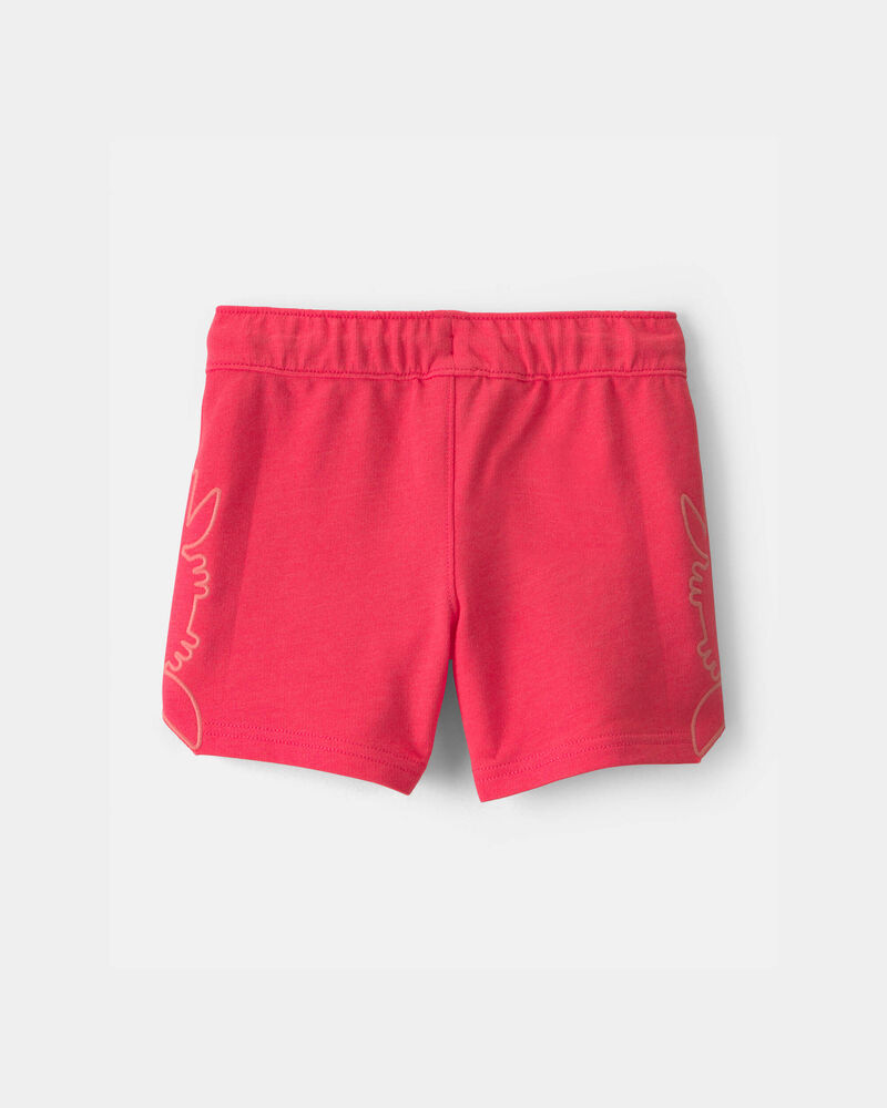 Toddler Boy Crab French Terry Shorts - Coral, image 2 of 5 slides