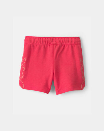 Toddler Boy Crab French Terry Shorts - Coral, 