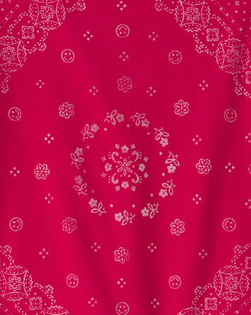 Girls Bandana Tee - Red, 