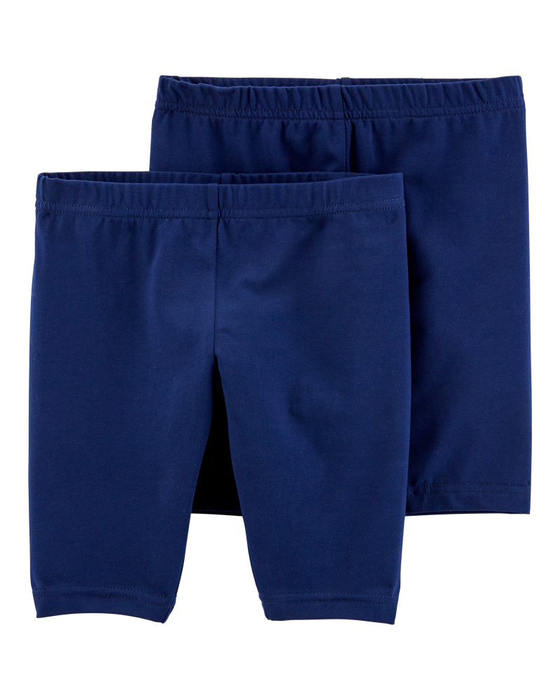 Girls 2-Pack Bike Shorts, image 1 of 4 slides