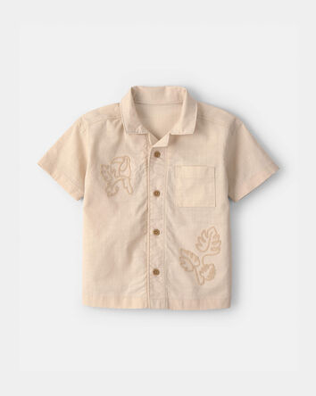 Toddler Boy 2-Piece Toucan Embroidered Top & Short Set - Khaki
, 