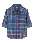 Toddler Boy Plaid Button-Front Shirt, image 2 of 4 slides