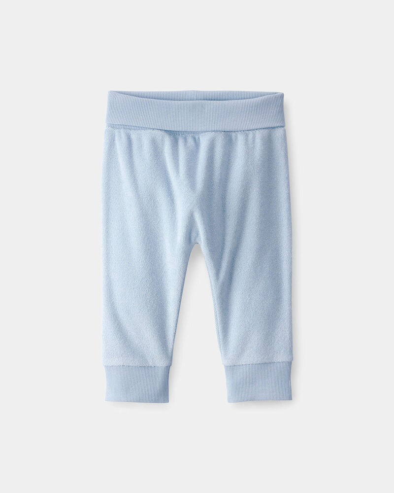 Baby Boy 2-Piece 'Let's Be Friends' Graphic Tee & Pant Set - Grey/ Blue, image 5 of 7 slides