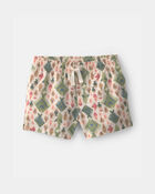 Baby Boy Fish Linen Shorts - Beige, image 1 of 4 slides