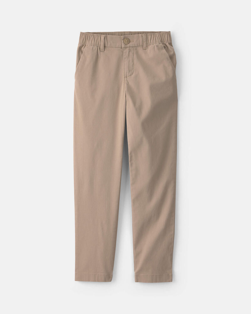 Girls Uniform Skinny Pants - Khaki, image 1 of 4 slides