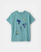 Kids Frog Graphic Tee - Green, image 1 of 3 slides