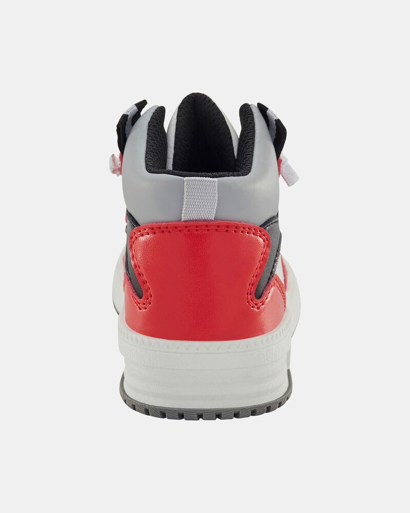 Toddler High-Top Sneakers - Red/White, image 3 of 7 slides