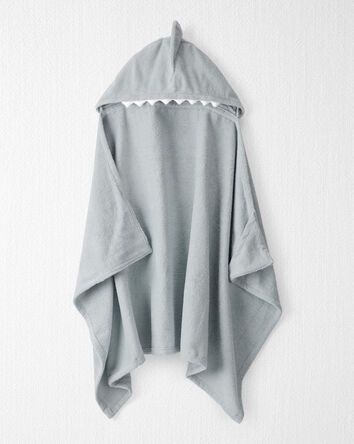 Toddler Organic Terry Cotton Shark Towel, 