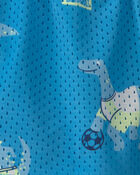 Baby Boy Dinosaur Soccer Mesh Shorts - Blue, image 3 of 4 slides