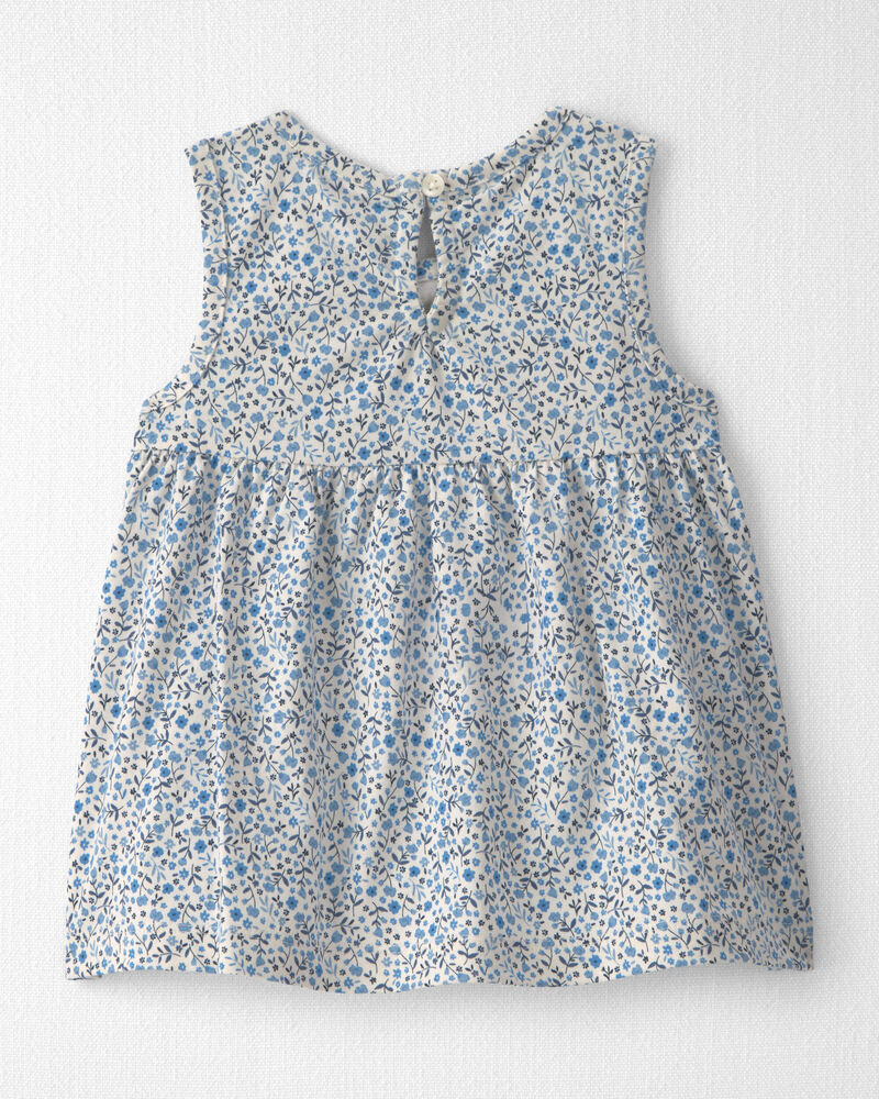 Toddler Girl 2-Pack Organic Cotton Knit Tanks in Meadow Bloom, image 5 of 6 slides