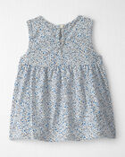 Toddler Girl 2-Pack Organic Cotton Knit Tanks in Meadow Bloom, image 5 of 6 slides