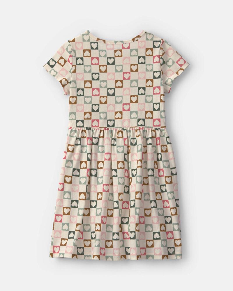 Girls Heart Short-Sleeve Dress, image 2 of 4 slides