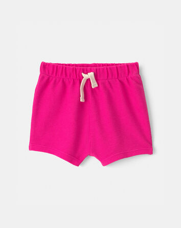 Baby Girl Drawstring Shorts - Pink, 