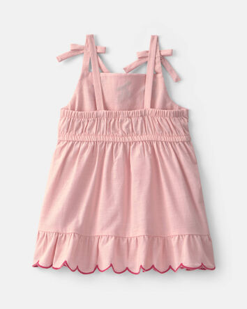 Baby Girl Cherry Short-Sleeve Dress - Pink, 