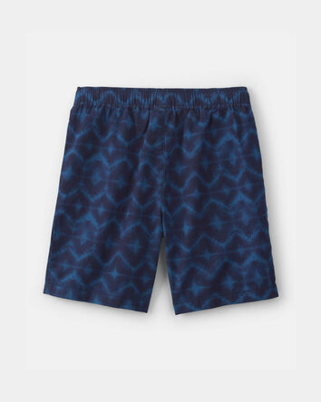 Boys Shibori Twill Cargo Shorts - Blue, 