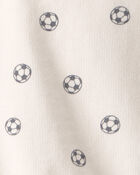 Baby Soccer French Terry Pullover Sweatshirt - Ivory, image 2 of 3 slides