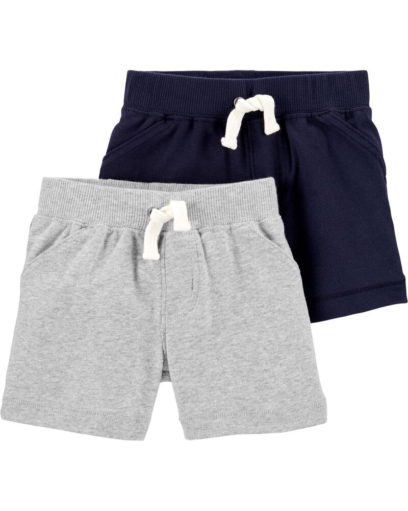 Baby 4-Pack Pull-On Shorts Set, image 2 of 3 slides