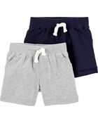 Baby 4-Pack Pull-On Shorts Set, image 2 of 3 slides