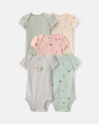 Baby Girl 5-Pack Western Multipack Bodysuits, image 1 of 7 slides