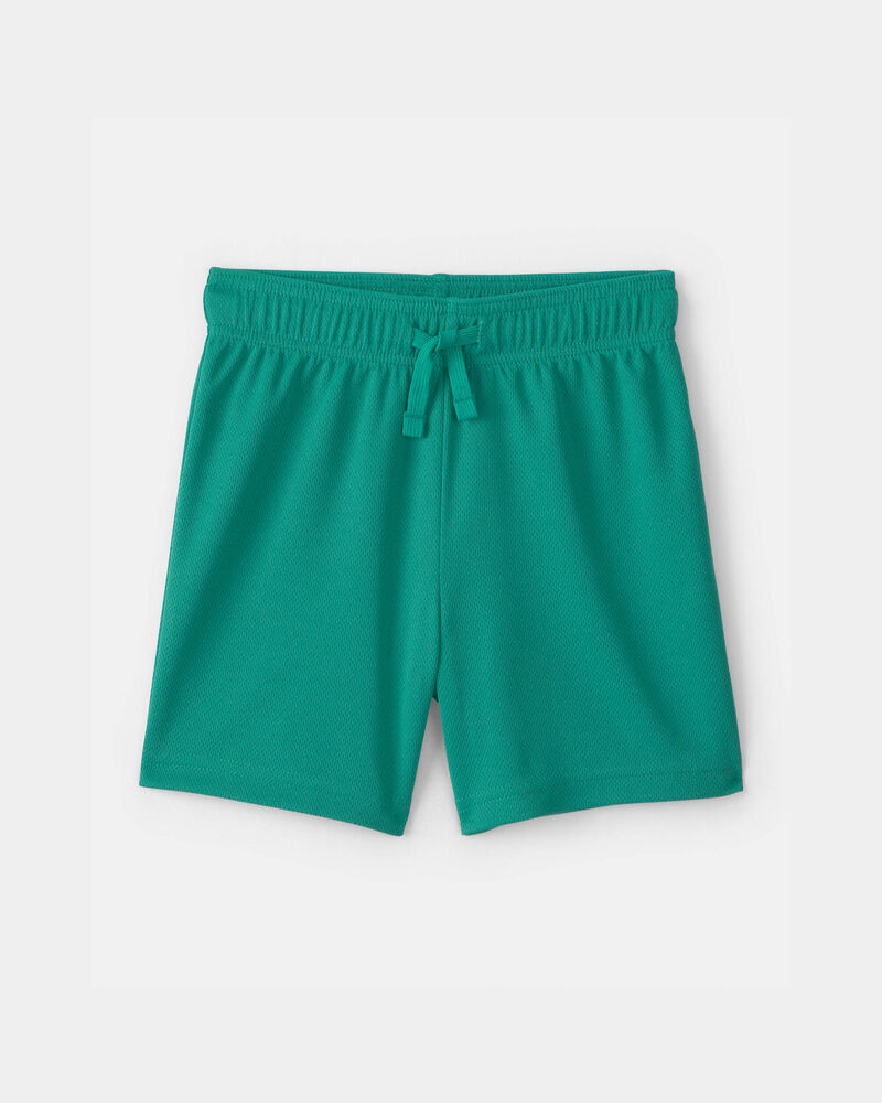 Toddler Boy Mesh Active Shorts - Green, image 1 of 4 slides