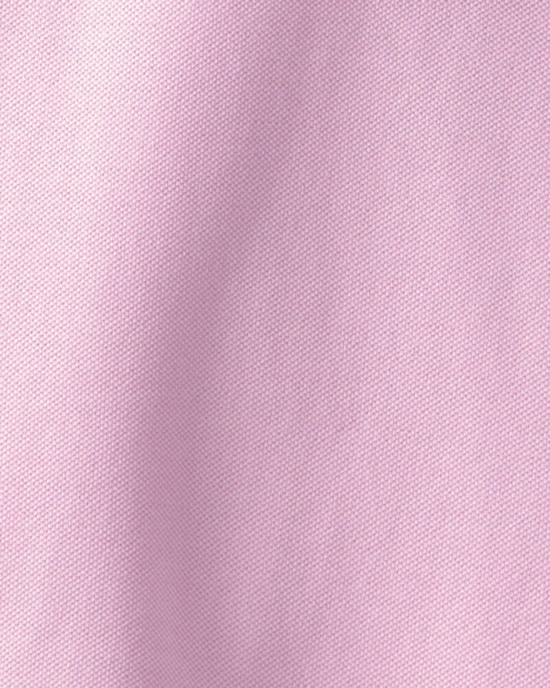 Girls 2-Pack Uniform Piqu&eacute; Polo Shirts - Pink, image 3 of 3 slides