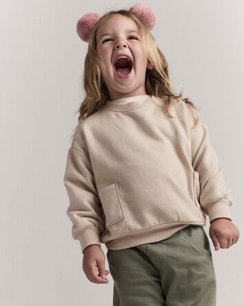 Toddler Otter Sweatshirt&trade; with Pockets - Khaki, 
