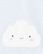 Baby Boy Cloud Romper - Blue, image 3 of 5 slides