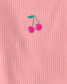 Toddler Girl Fruit Short-Sleeve Loose Fit 2-Piece Pajama Set - Pink, image 4 of 6 slides