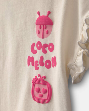 Toddler Girl 2-Piece CoComelon Short-Sleeve Top & Short Set - Pink/Ivory, 