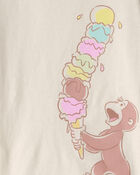 Toddler Girl Curious George Ice Cream Graphic Tee - Cream, image 2 of 3 slides