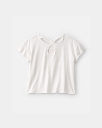 Girls 'Welcome to My World' Active Top - White, 