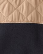 Boys Color Block Zip-Up Jacket - Black, image 2 of 3 slides