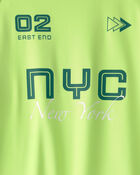Boys NYC Active Graphic Tee - Green, image 2 of 3 slides