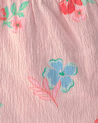Baby Girl 2-Piece Floral Ruffle Top & Short Set - Pink, image 3 of 5 slides