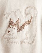 Baby Boy 2-Piece Dog Sweater & Pant Set - Cream, image 6 of 7 slides