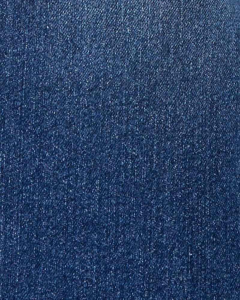 Baby Stretch Denim Classic Overalls - Dark Wash, image 3 of 5 slides