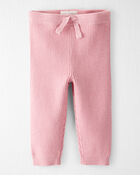 Baby Girl Organic Cotton Sweater Knit Pants , image 1 of 5 slides