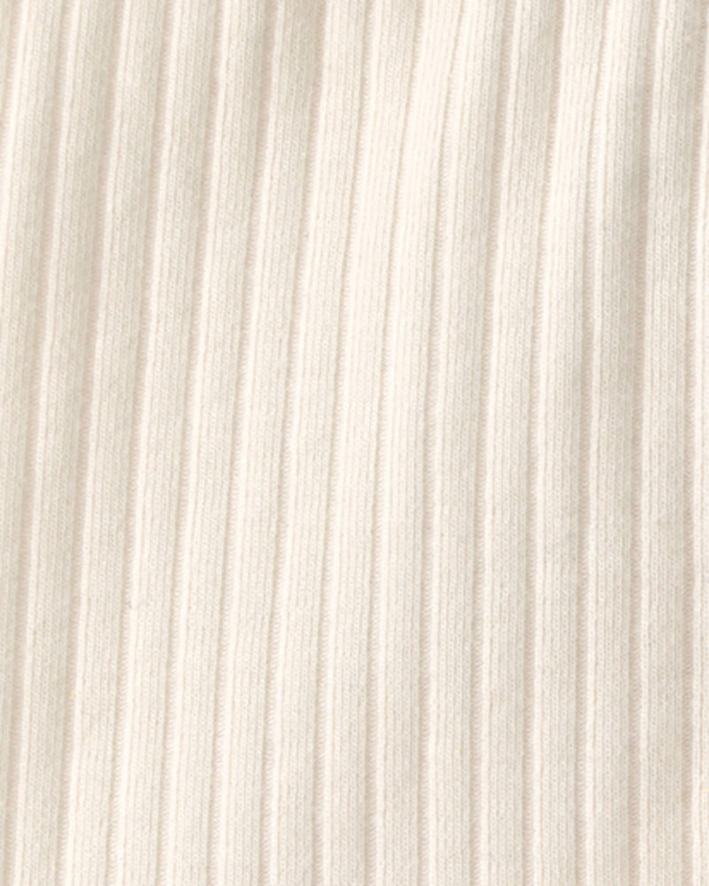 Baby Girl 2-Pack Organic Cotton Ribbed Pedal Shorts, image 4 of 6 slides