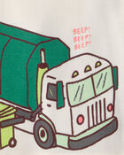 Baby Boy 4-Piece Trash Truck 100% Cotton Short-Sleeve Snug Fit Pajama Set, image 2 of 5 slides