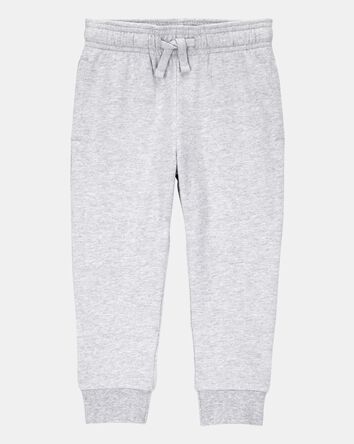 Baby Boy Pull-On Drawstring Joggers - Grey, 