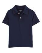 Toddler Active Polo in Moisture Wicking BeCool&trade; Fabric - Navy, image 1 of 3 slides