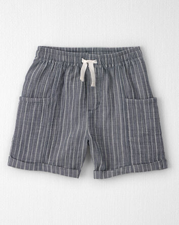 Boys 2-Piece Organic Cotton Gauze Top & Short Set, 