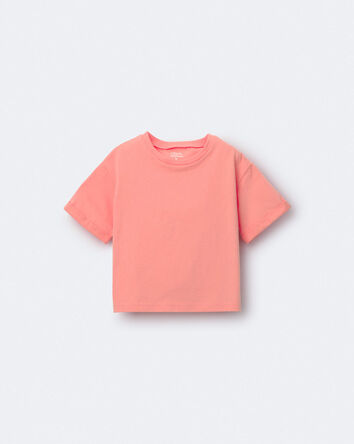 Toddler Rolled Cuff Tee - Coral, 