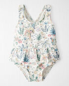 Baby Girl Recycled Swimsuit in Tropical Paradise, image 1 of 5 slides