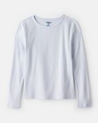 Girls  Long-Sleeve 2-Piece Floral Top Set - Blue, image 2 of 5 slides