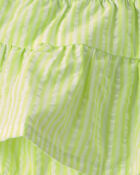 Baby Girl 2-Piece Fish Top & Short Set - Ivory/Green, image 4 of 5 slides