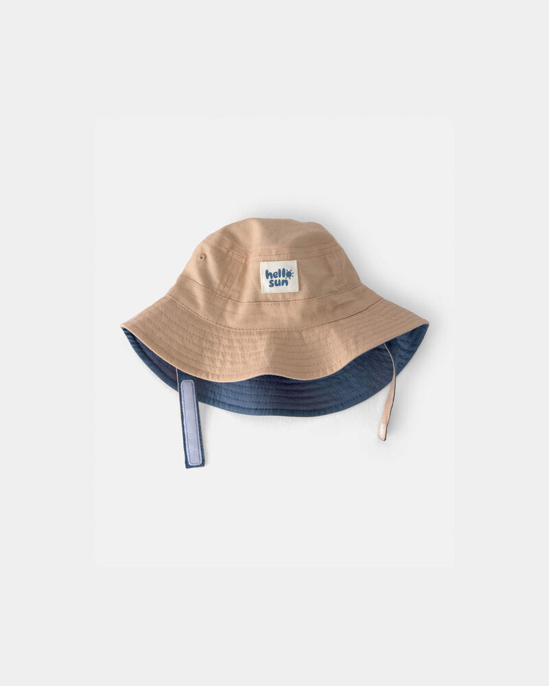 Baby 'Hello Sun' Bucket Hat - Brown, image 2 of 3 slides