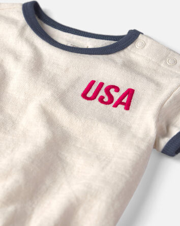 Baby 'USA' Bubble Made with Organic Cotton, 