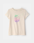 Girls Cotton Candy Graphic Tee - Cream, image 1 of 3 slides