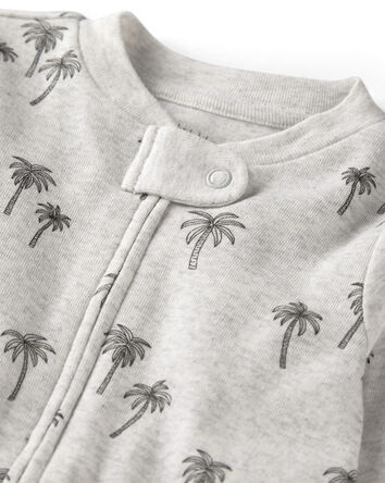 Baby Organic Cotton Sleep & Play Pajamas in Palm Trees, 